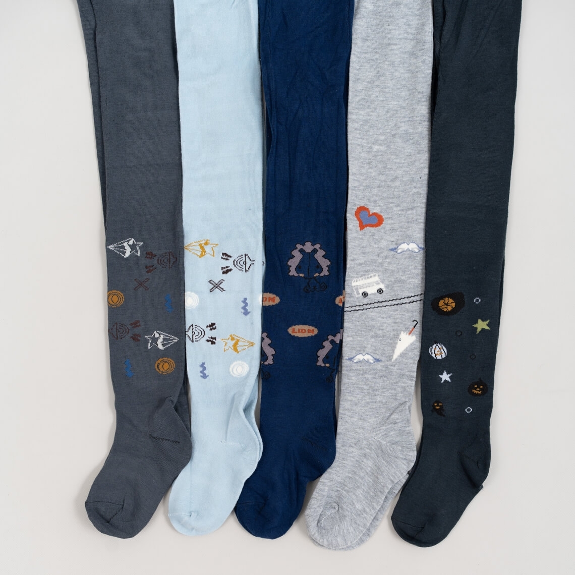 Колготки для хлопчика темно-сірий бавовна