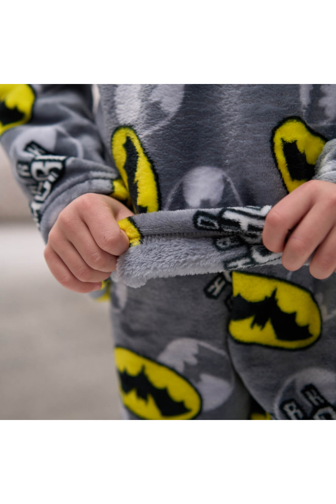 Піжама для хлопчика Batman сірий велсофт