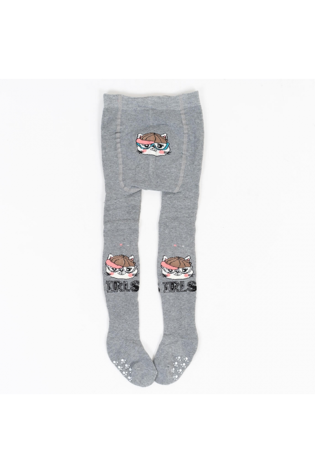 Колготи махрові з антиковзанням під підгузок для малюків сірі махра