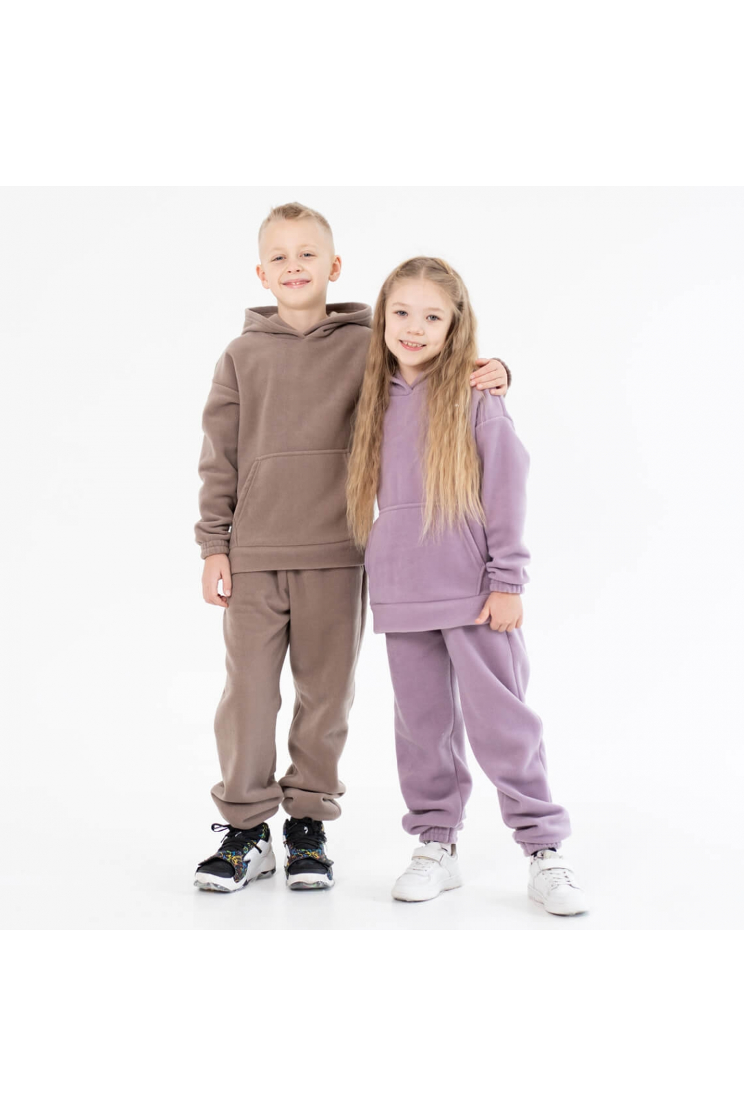 Костюм флісовий для дівчинки бузковий фліс