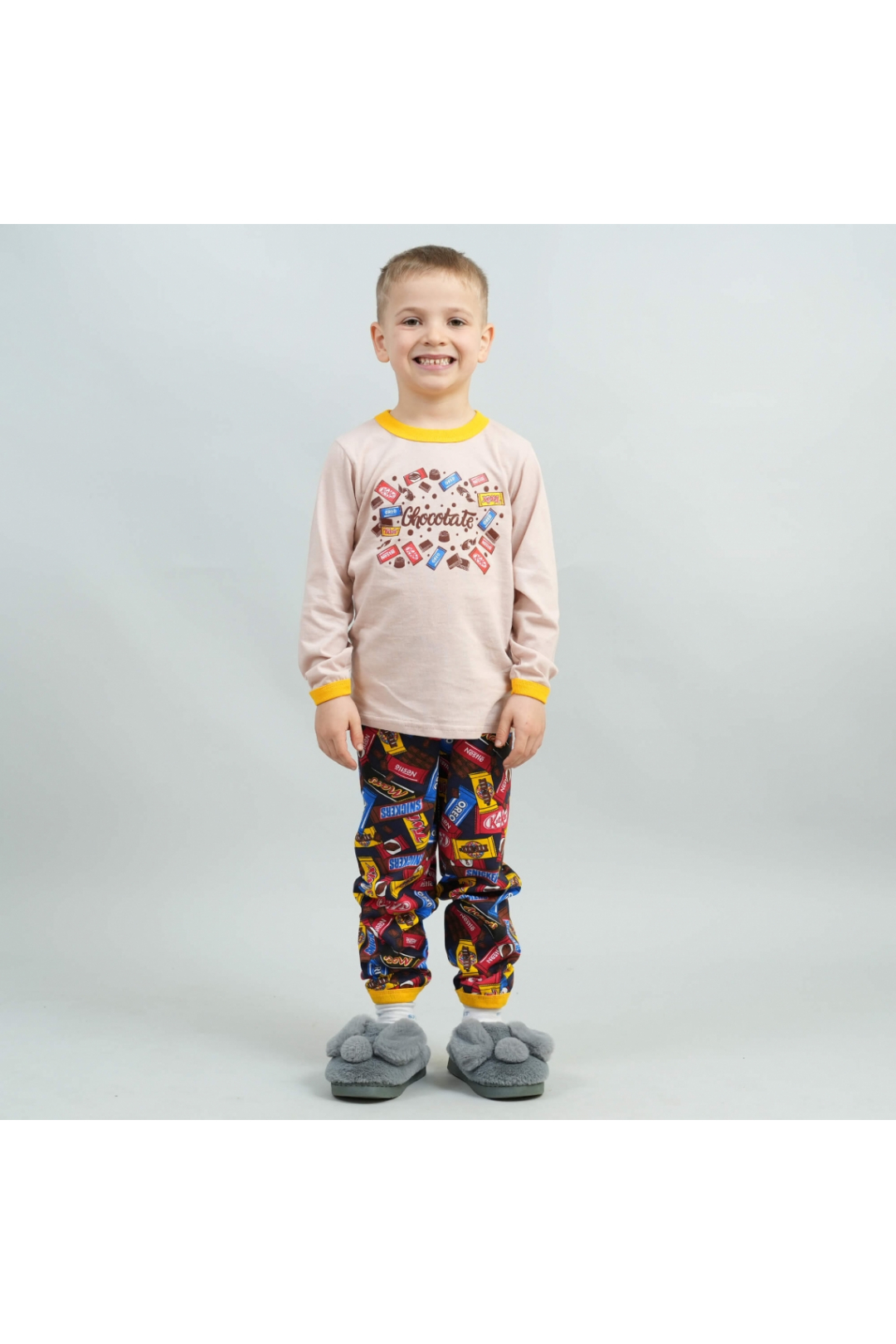 Піжама для хлопчика бежевий кулір