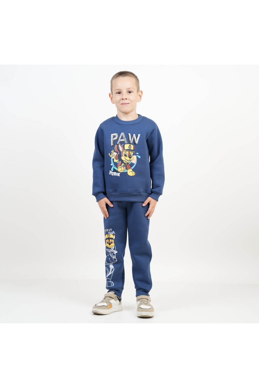 Костюм для мальчика індиго тринитка на флісі
