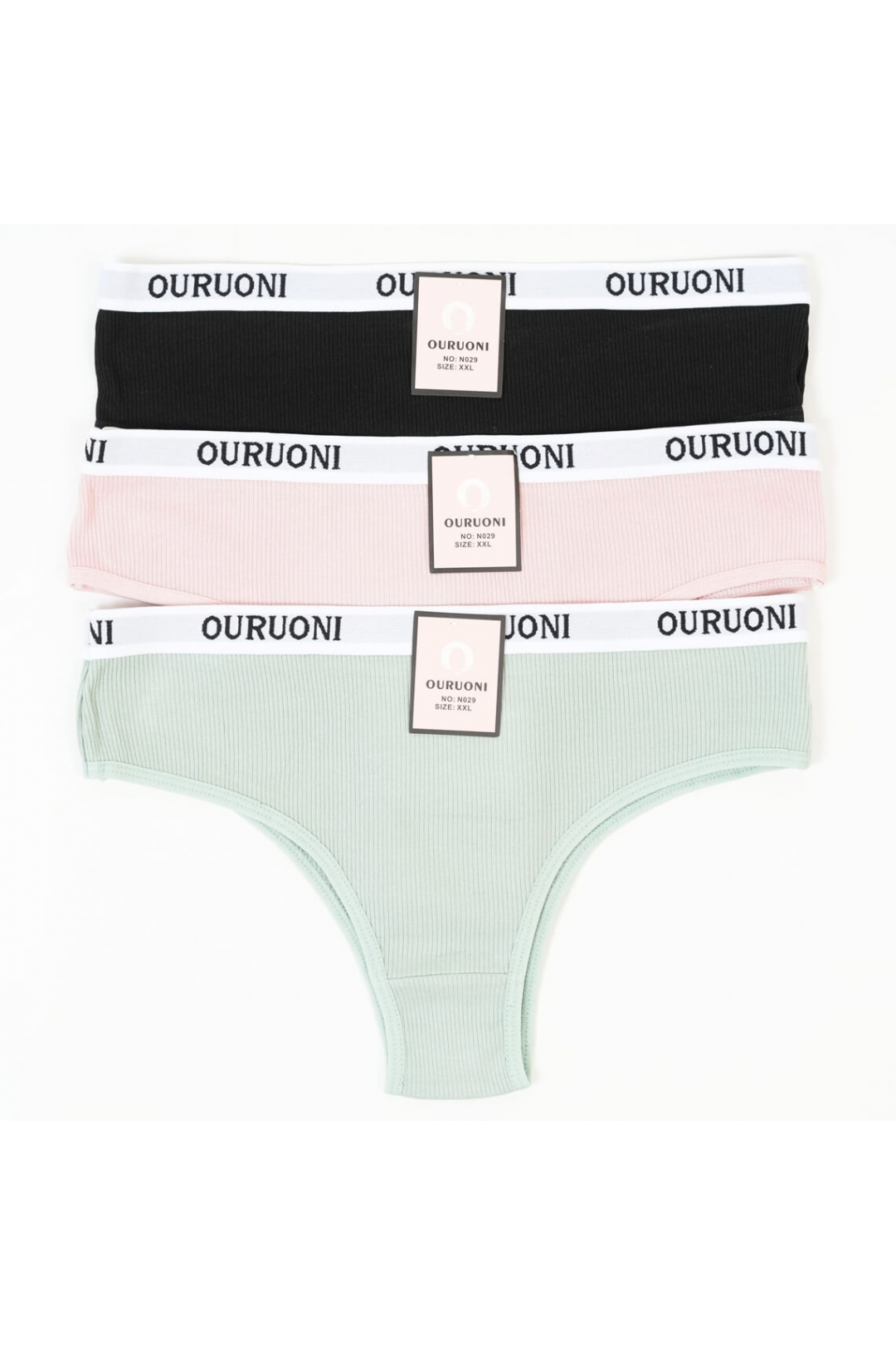 Труси жіночі чорний рубчик