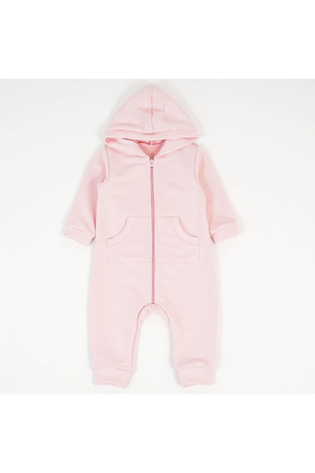 Комбінезон  дитячий рожевий пастель тринитка петля