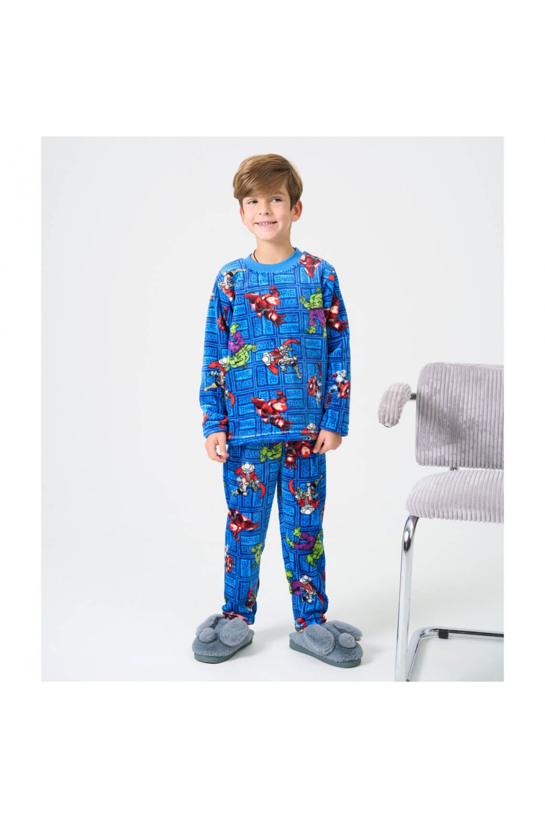 Піжама для хлопчика MARVEL синій велсофт