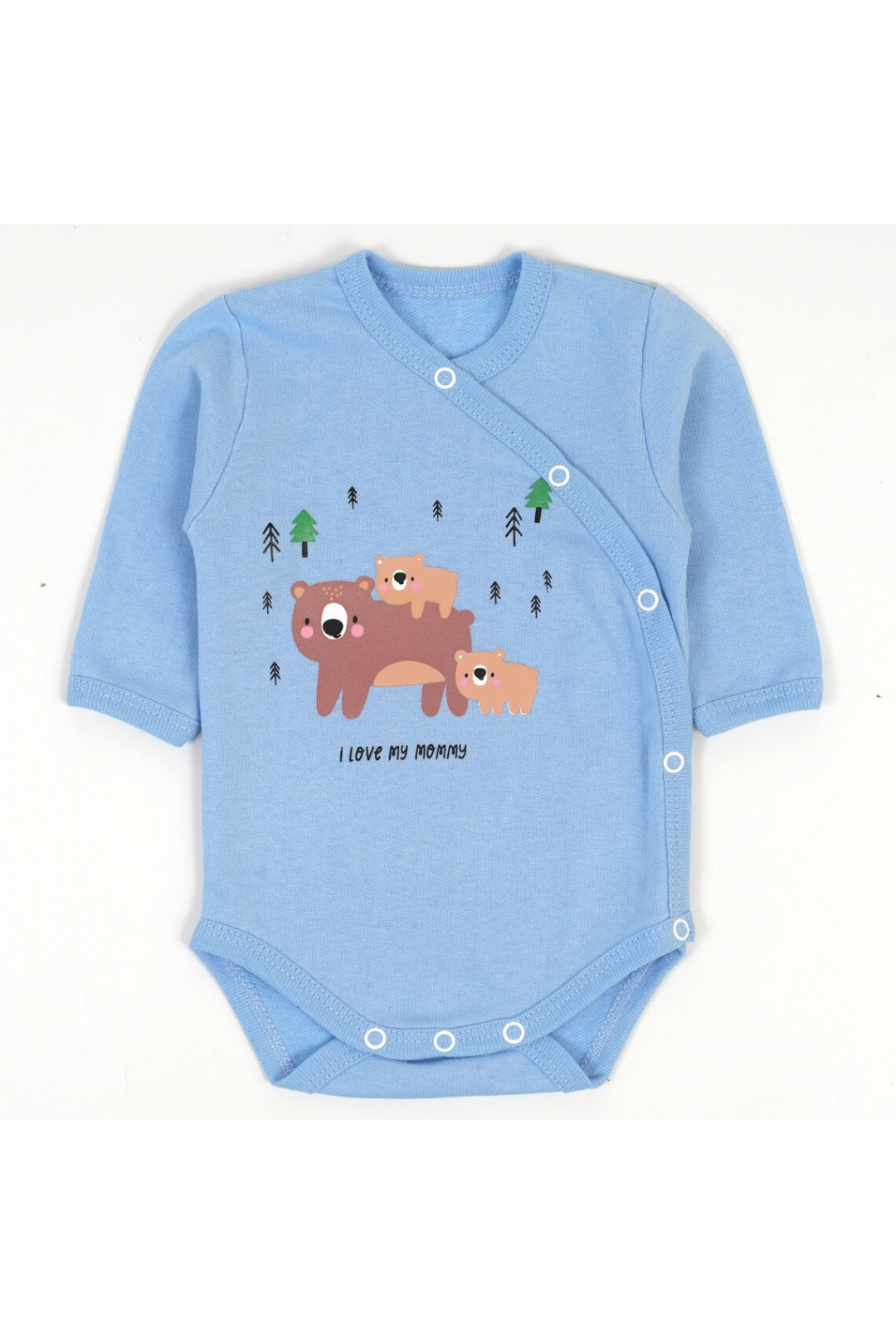 Боді для малят блакитний начіс(футер)