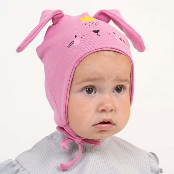 Шапочка для дівчинки фуксія стрейч