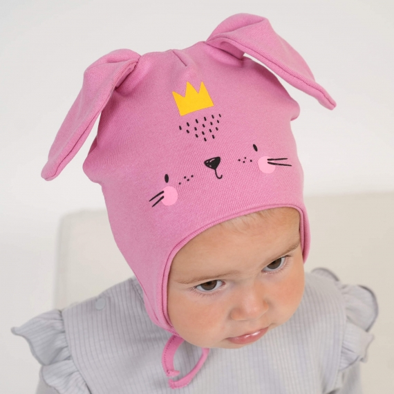 Шапочка для дівчинки фуксія стрейч