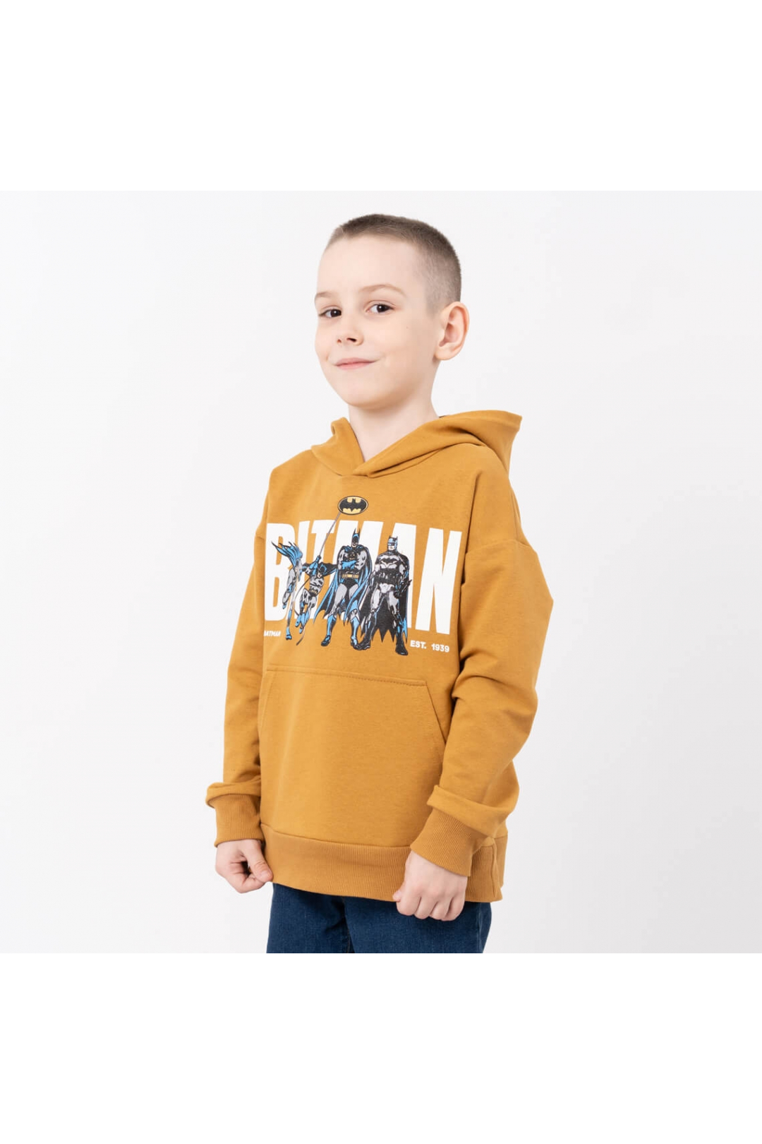 Худі для хлопчика гірчичний двонитка