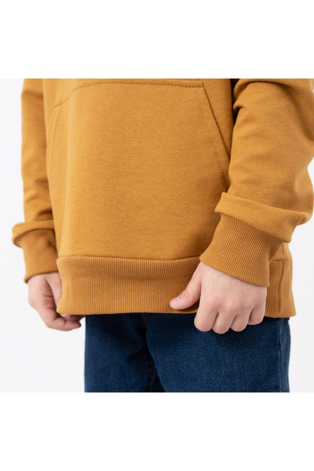 Худі для хлопчика гірчичний двонитка