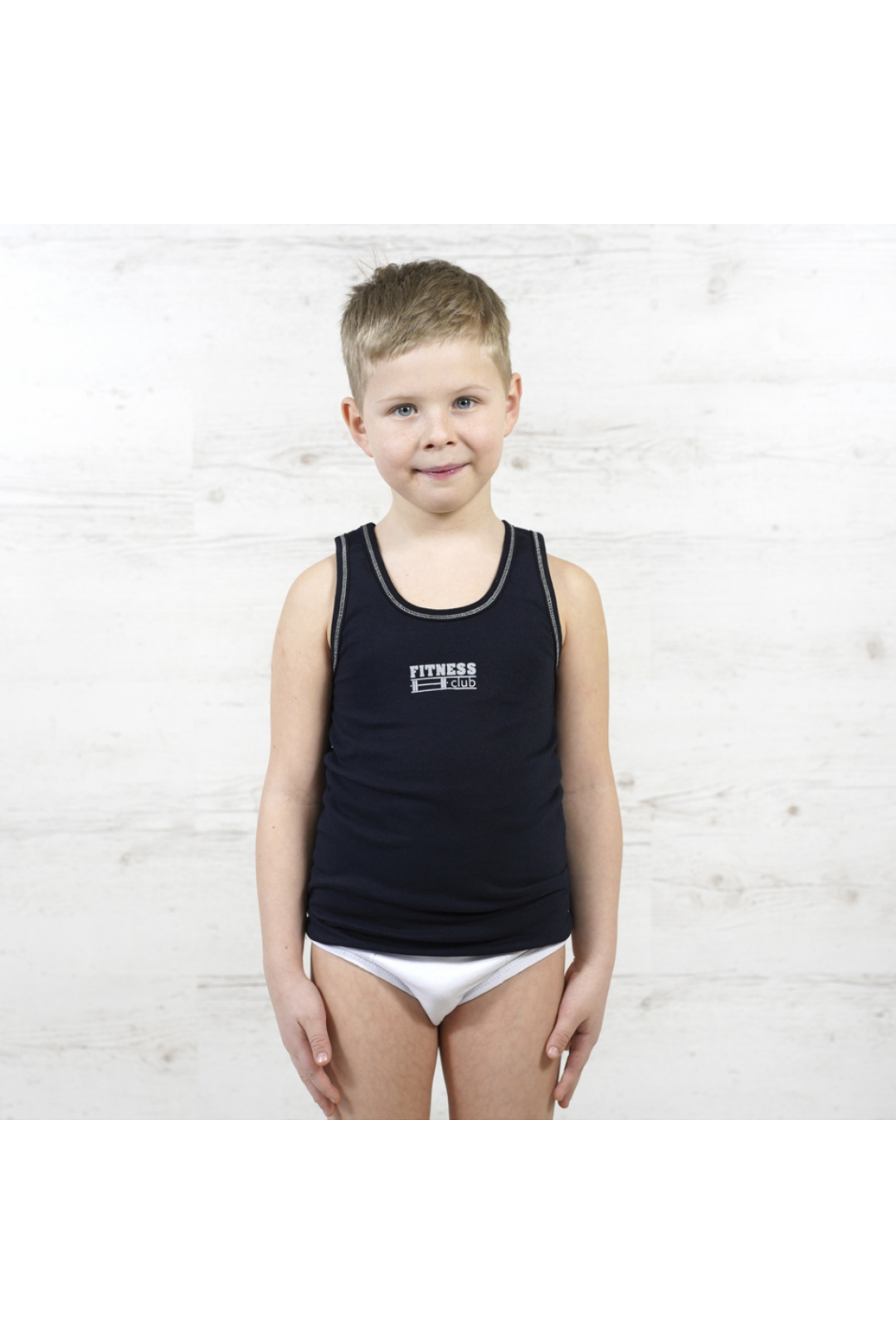 Майка для хлопчика темно синій кулір