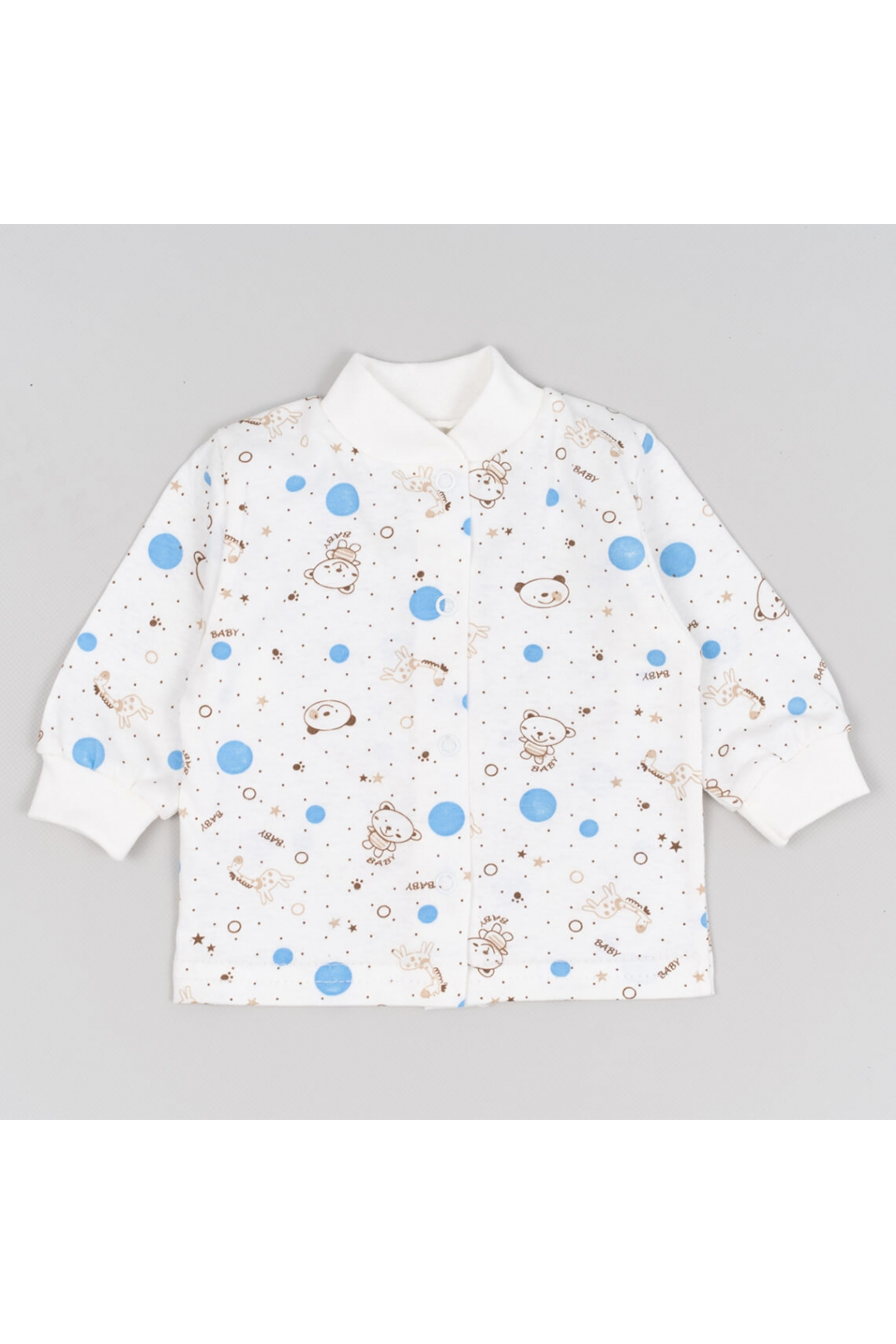 Кофтинка ясельна молочний ведмедики кулір