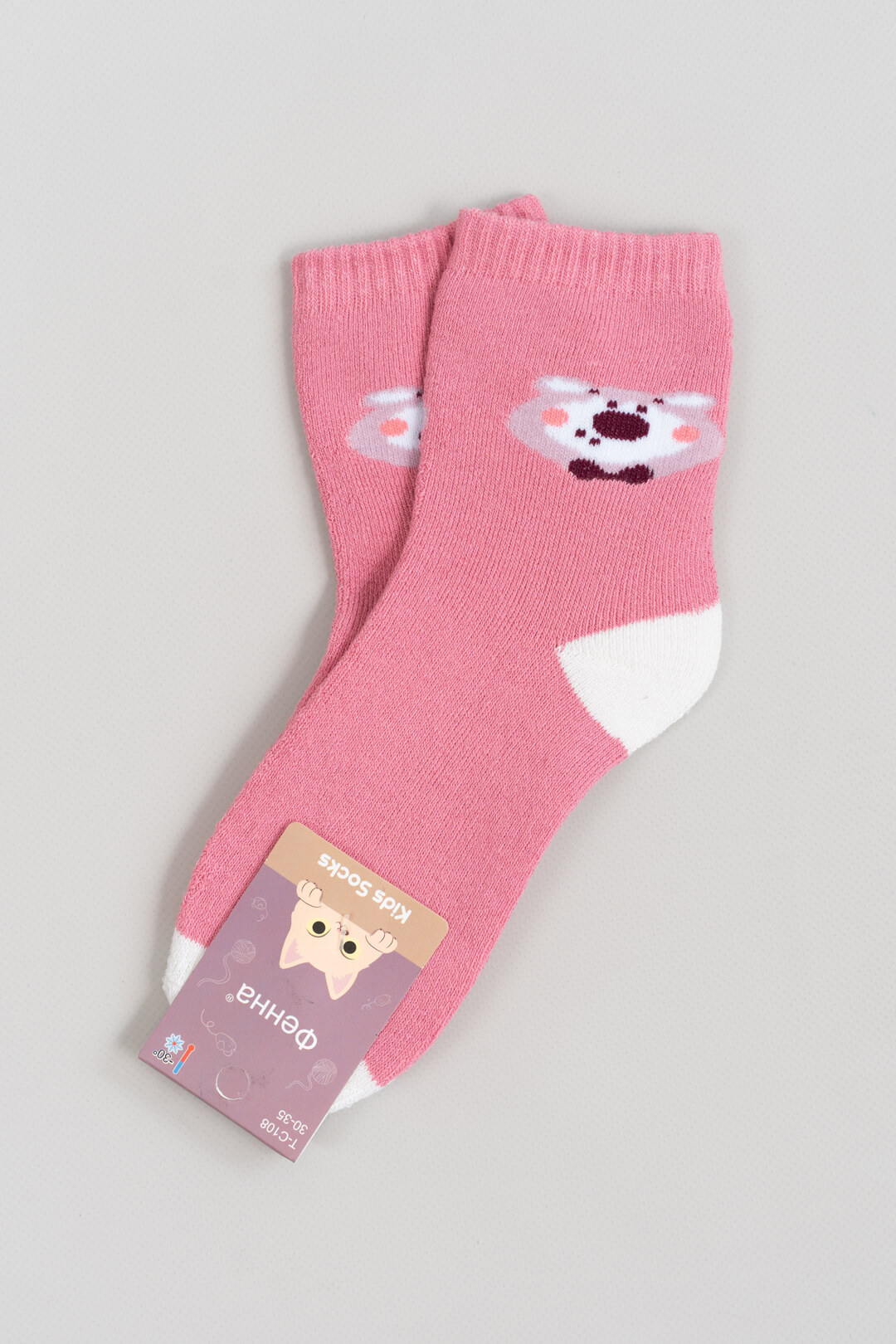 Махрові шкарпетки для дівчинки рожевий махра