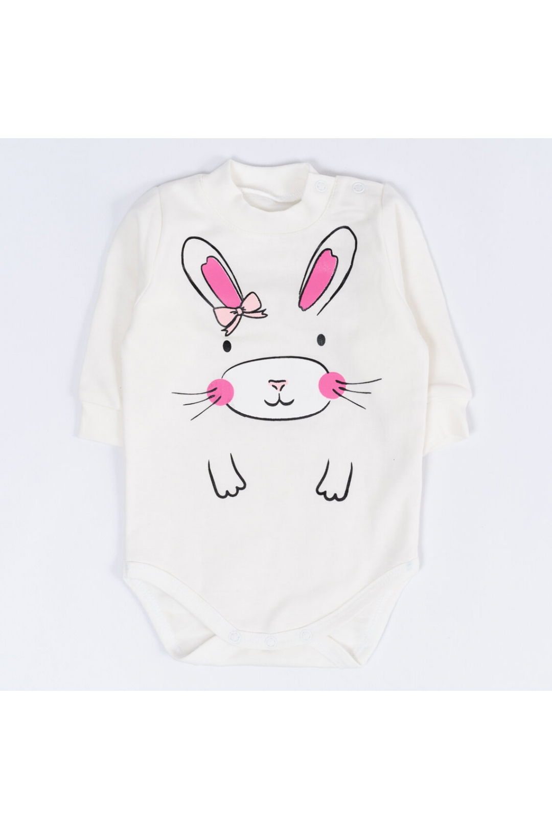 Боді для малят Зайка молочний начіс(футер)