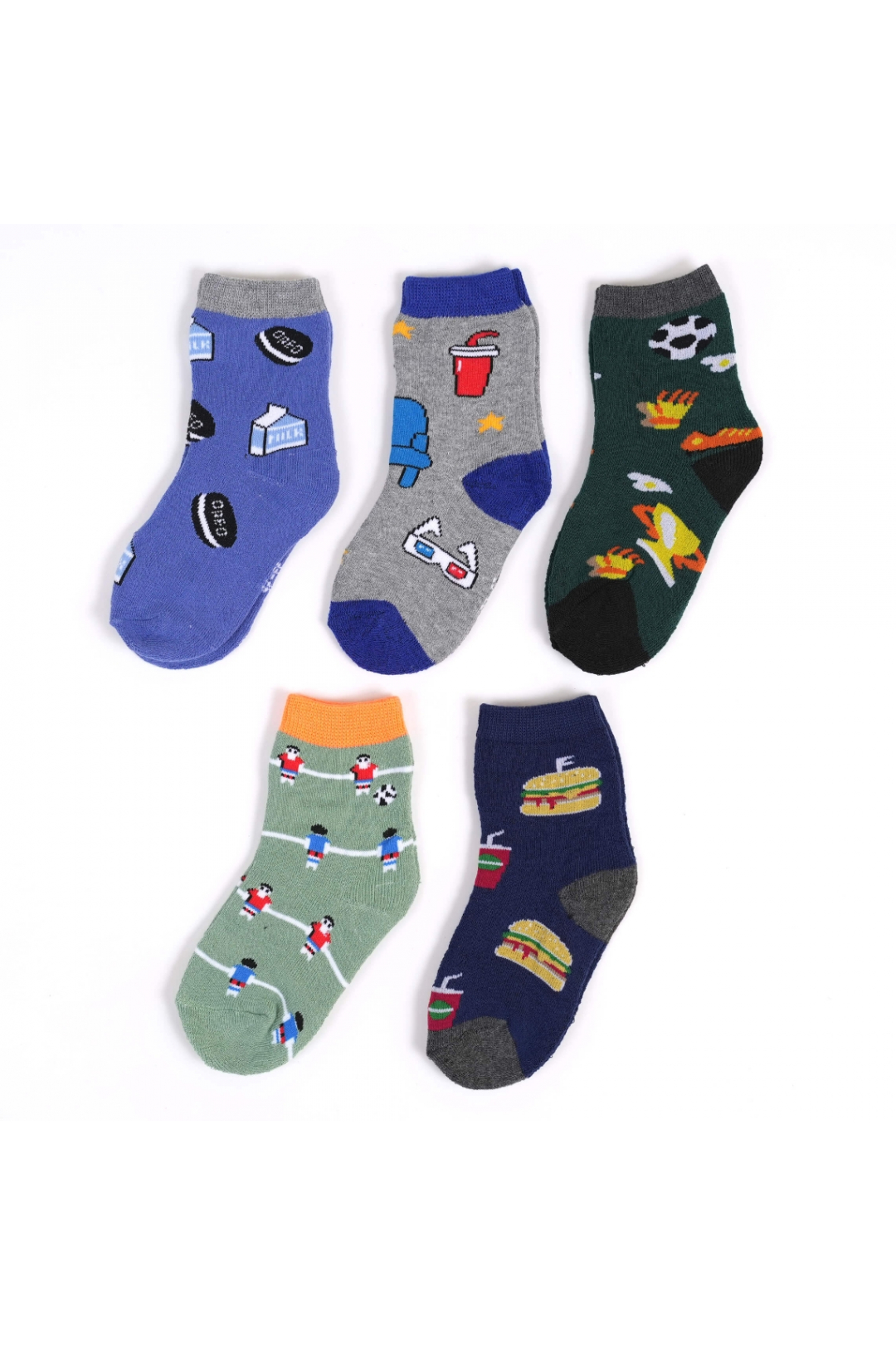 Шкарпетки для хлопчиків темно синій махра