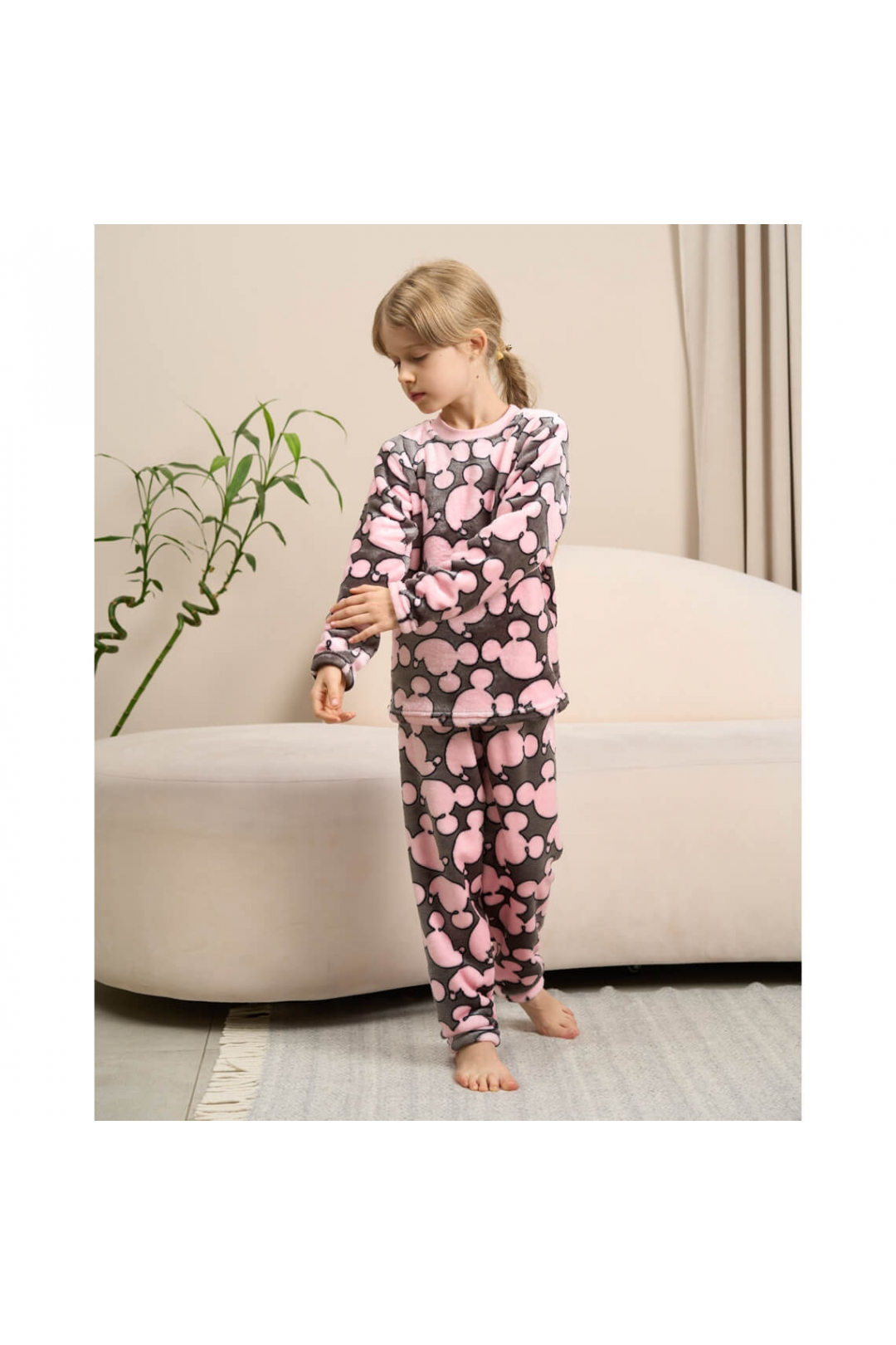 Піжама для дівчинки Міні мишиний велсофт