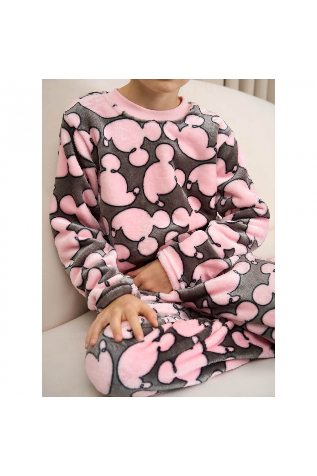 Піжама для дівчинки Міні мишиний велсофт