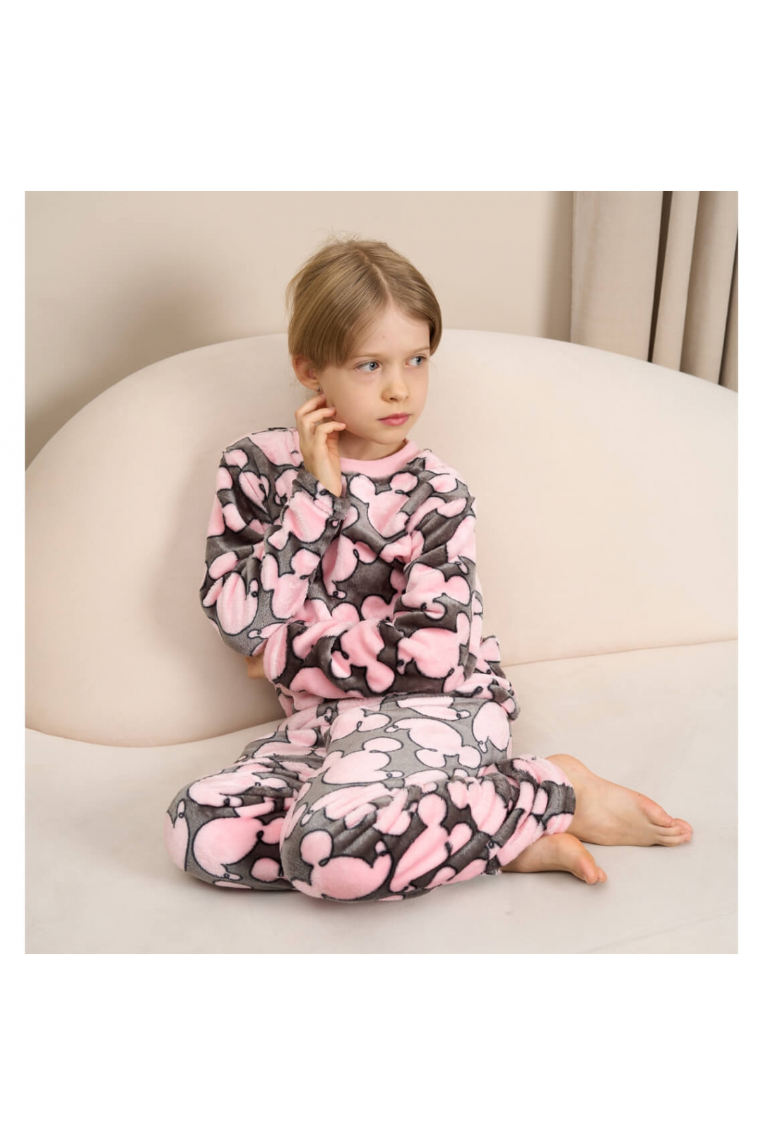 Піжама для дівчинки Міні мишиний велсофт