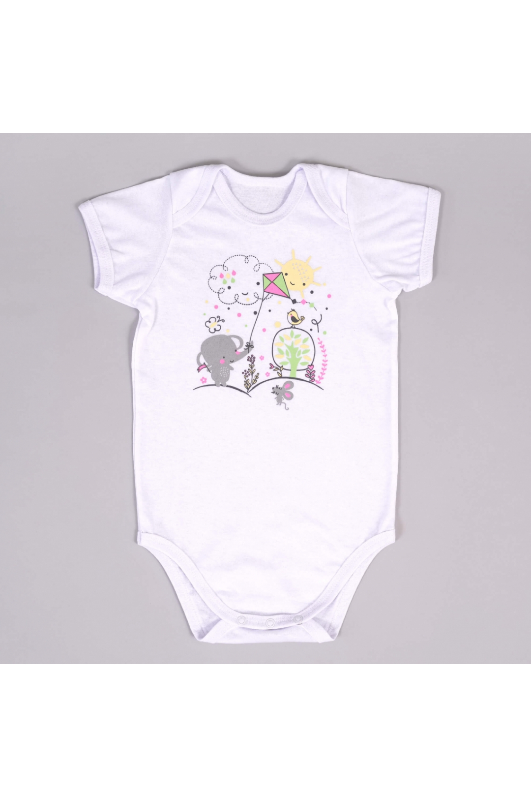 Боді для малят Слоненя білий кулір