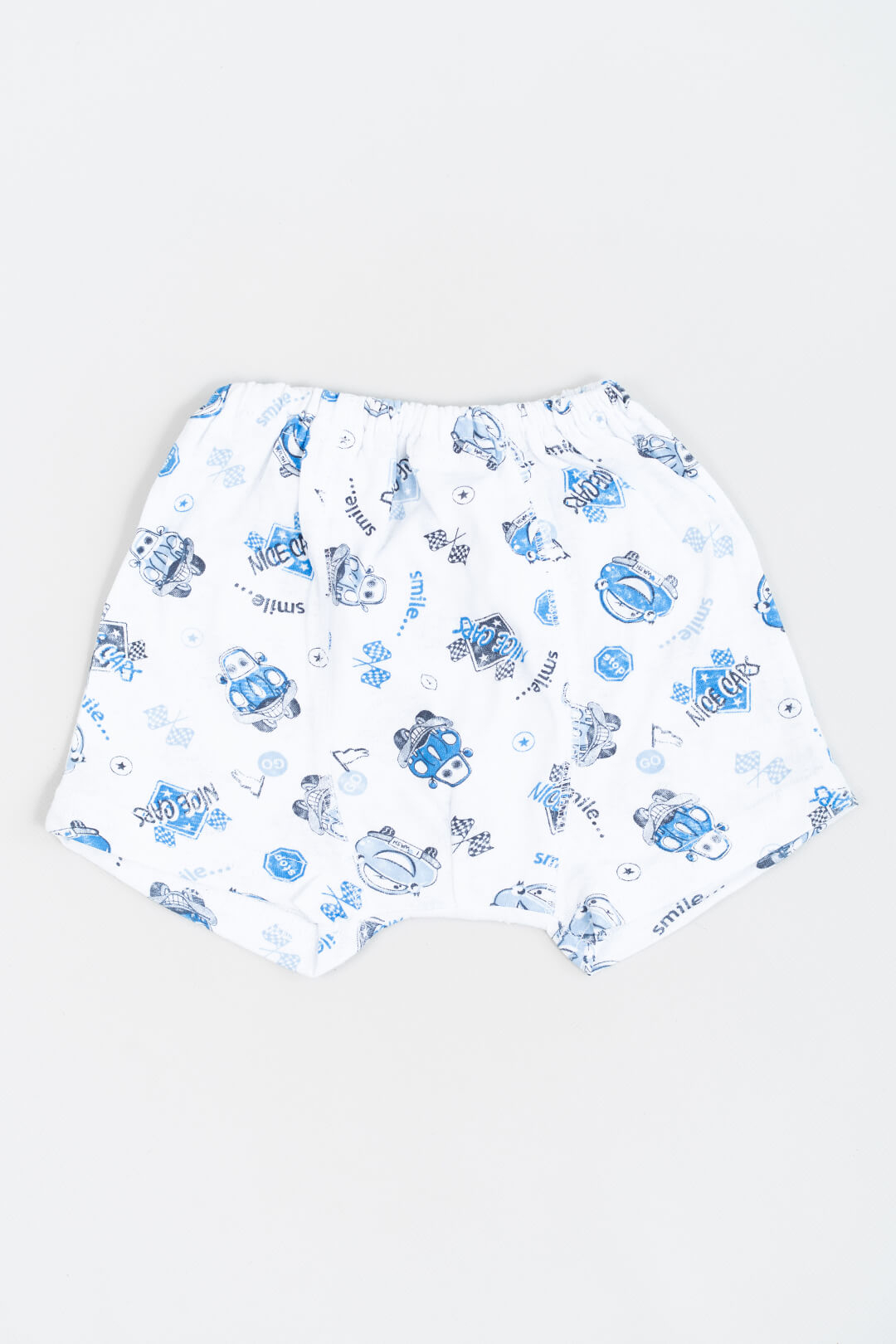 Труси боксери для хлопчика Машинки білий кулір