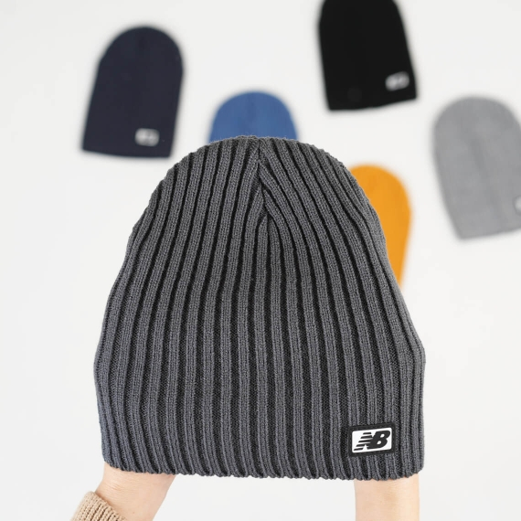 Шапка  для хлопчика NB індиго в'язка