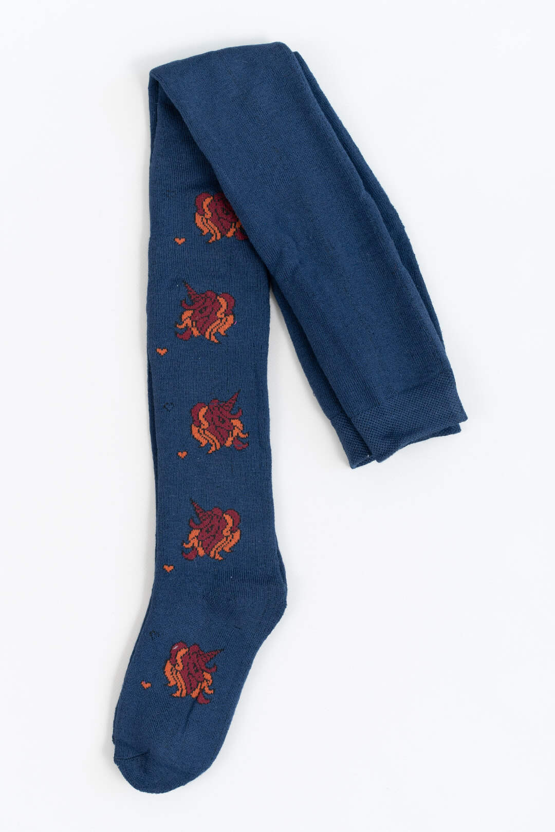 Колготки махрові для дівчинки темно-синій махра