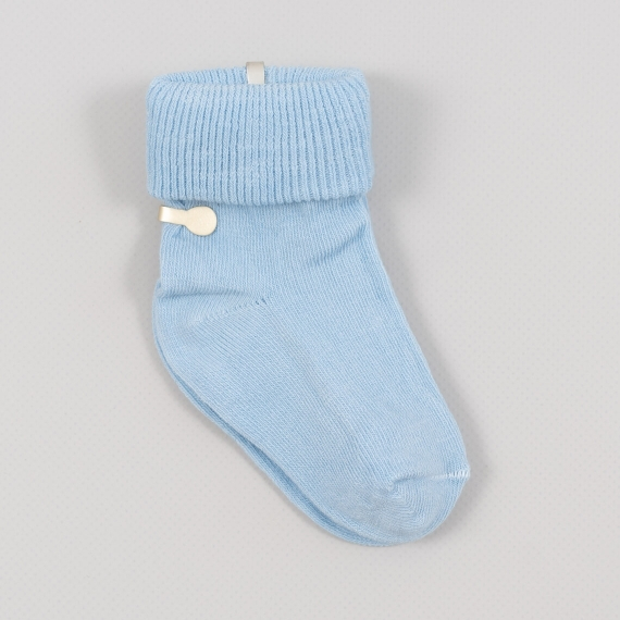 Шкарпетки для новонароджених блакитний бавовна