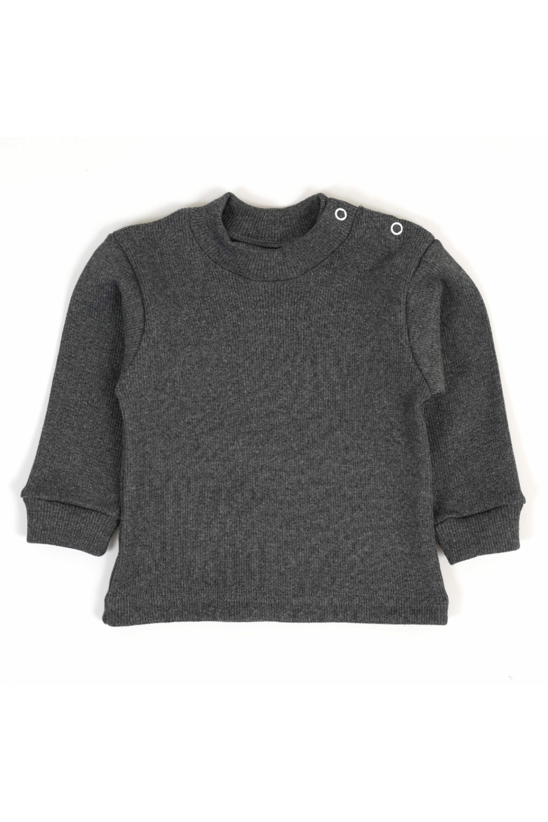 Джемпер щільний дитячий графіт рубчик з начісом