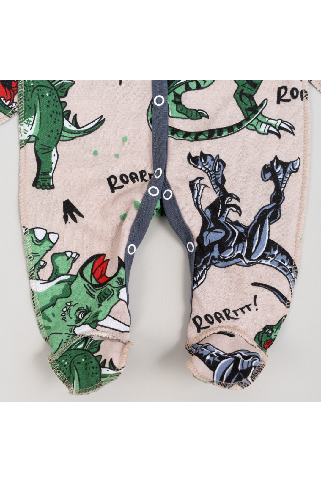 Сліп для новонароджених зелений Діно начіс високої якості(футер)