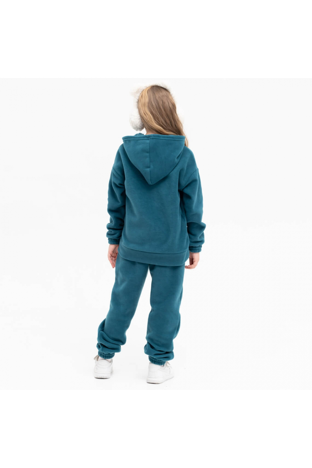 Костюм флісовий для дівчинки смарагдовий фліс