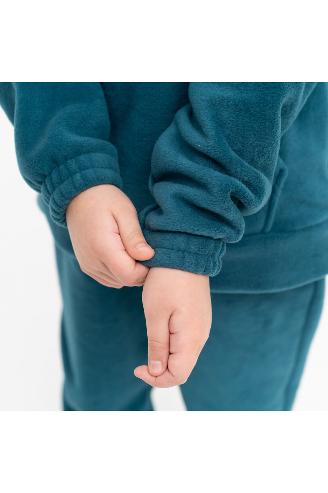 Костюм флісовий для дівчинки смарагдовий фліс