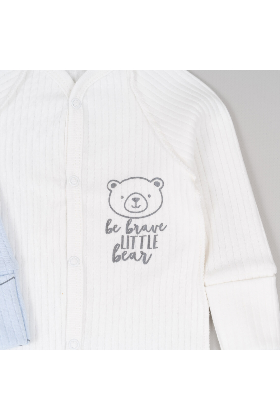 Пара сліпів  для новонароджених блакитний інтерлок