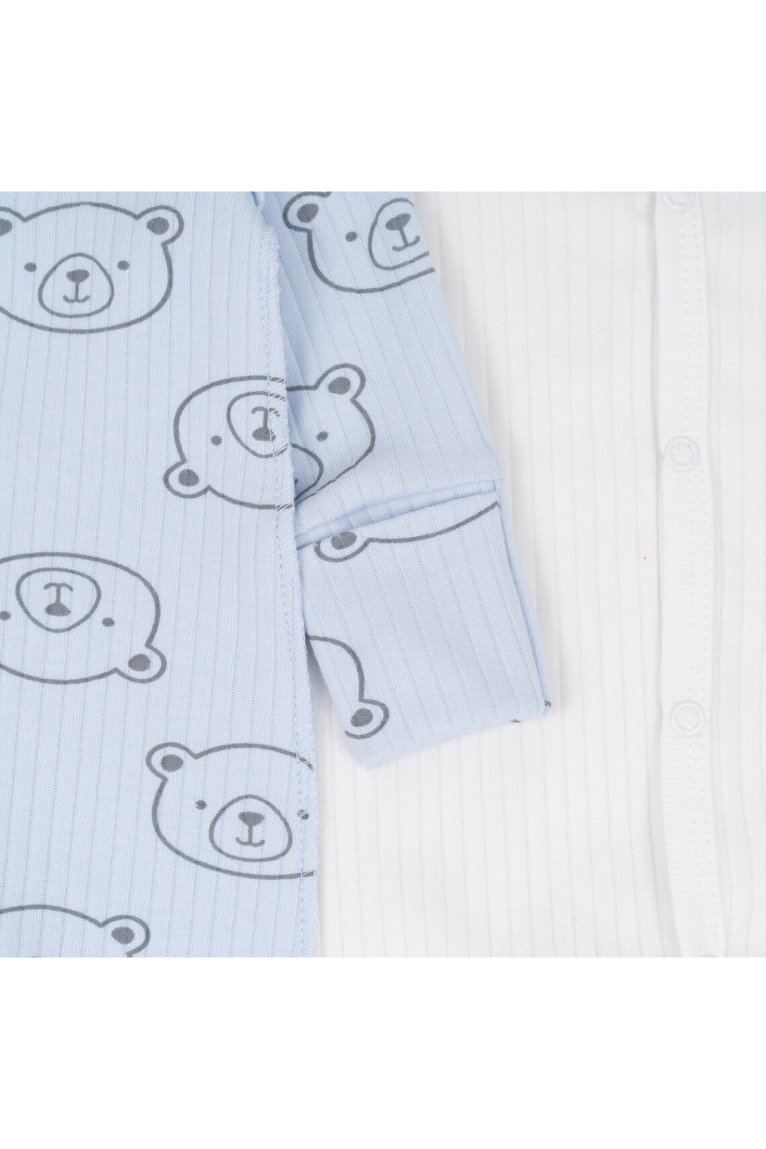 Пара сліпів  для новонароджених блакитний інтерлок