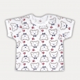 футболка для малюків біла ведмедики