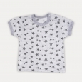 футболка для малюків сіра зірки