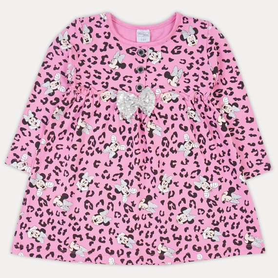 Леопардовое Платье с Минни Маус от 2 до 5 лет