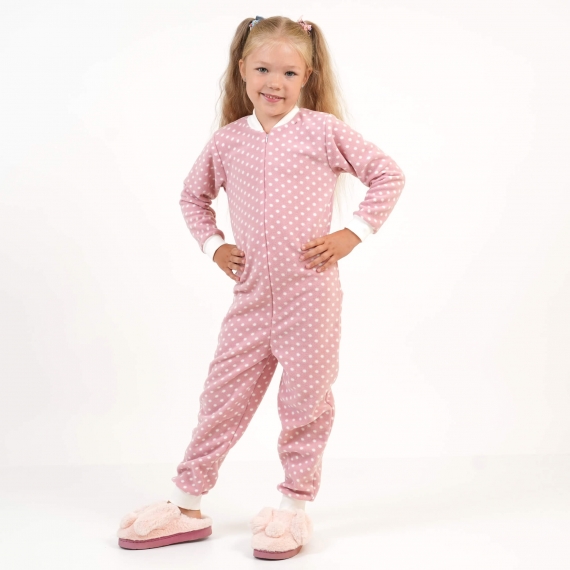 флисовая комбинезон-пижама для девочки